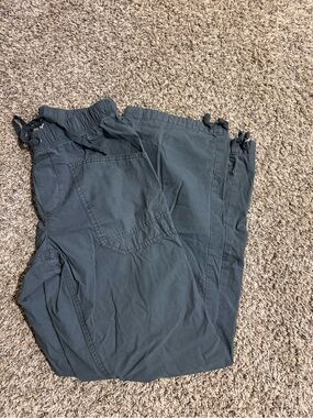 aerie Charcoal Elastic Waist Casual Pants
